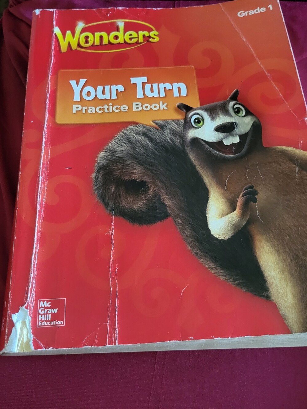 Wonders Your Turn Practice Book Grade 1 McGraw Hill Workbook Used